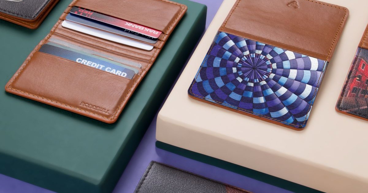 A wallet with credit cards